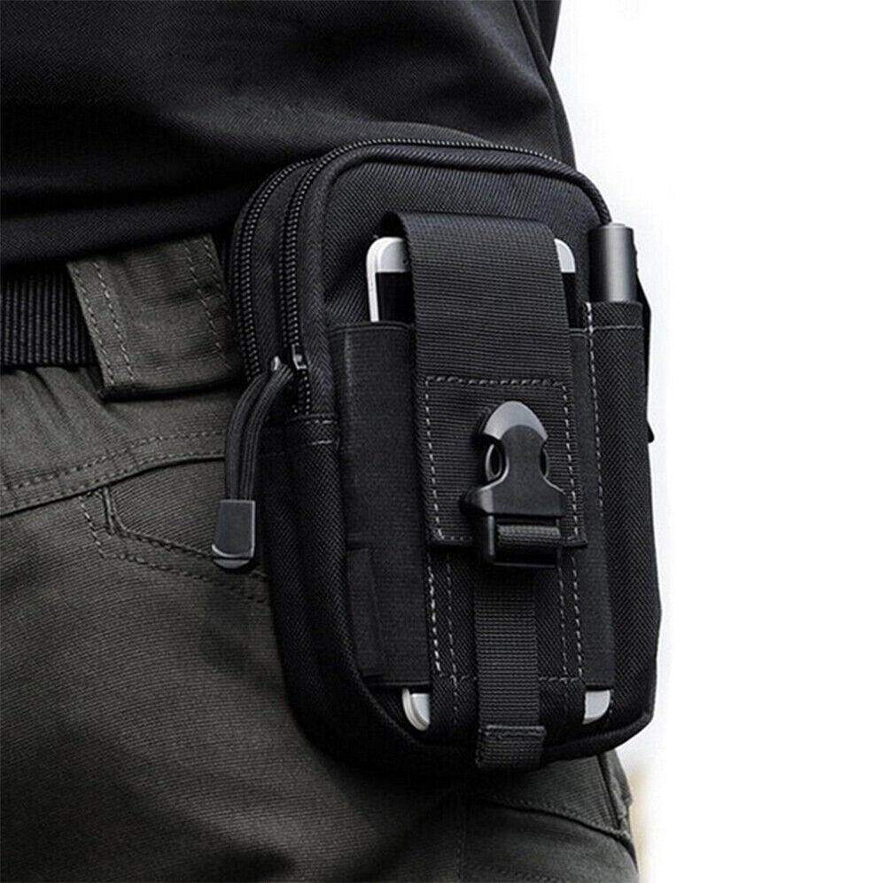 Tactical Molle Pouches Compact Utility EDC Waist Bag Pack Belt Phone Pouch