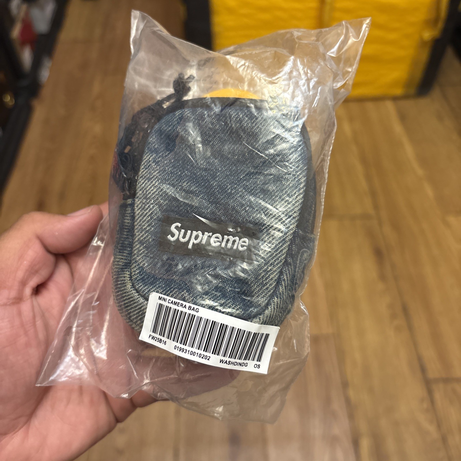 Supreme Denim Mini Utility Bag Washed Indigo Box Logo Water Resistant FW25 NEW