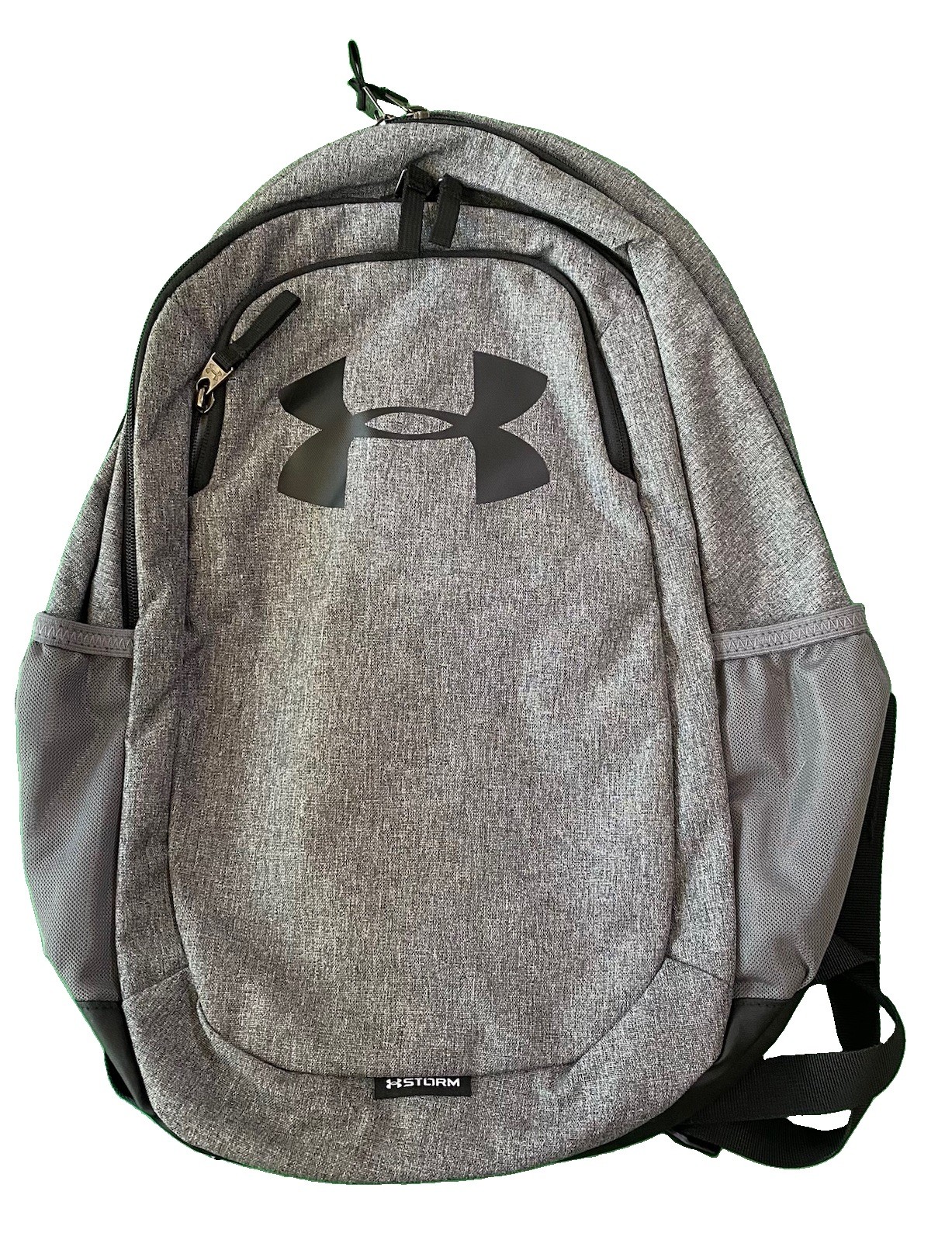 Under Armour Storm1 Gray/Black Backpack, Zip, Adjustable Straps, Outer Pockets