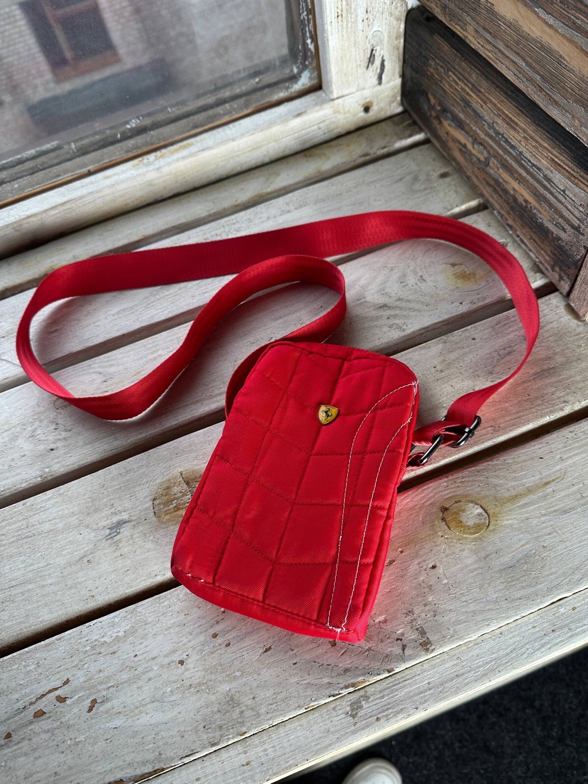 🚨FERRARI SCUDERIA CG MOBILE MEN BAG WITH LOGO SPORT Style Vintage Y2K bag Y2K