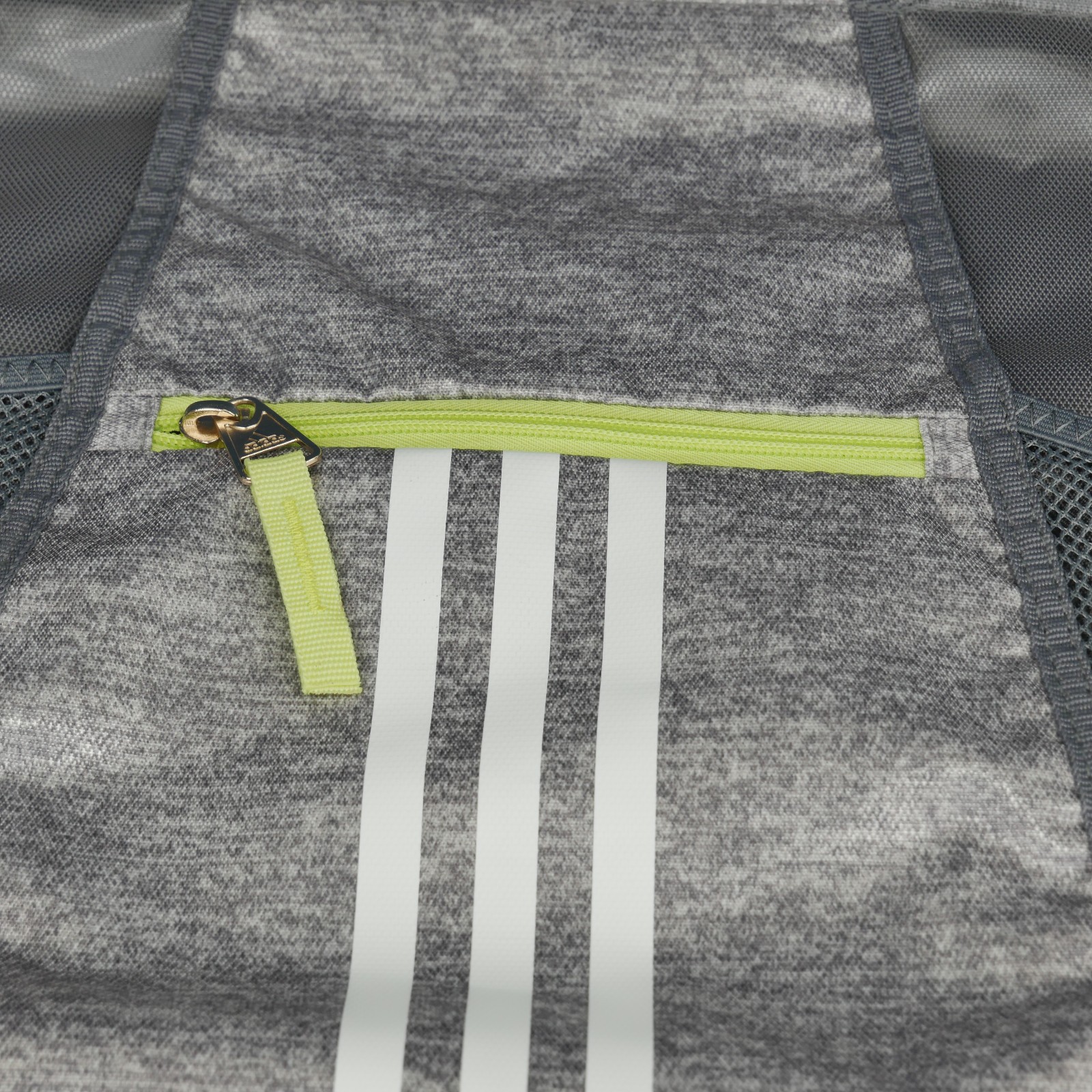 Adidas Alliance II Sackpack Backpack Jersey Grey Lime Green Drawstring Zip New