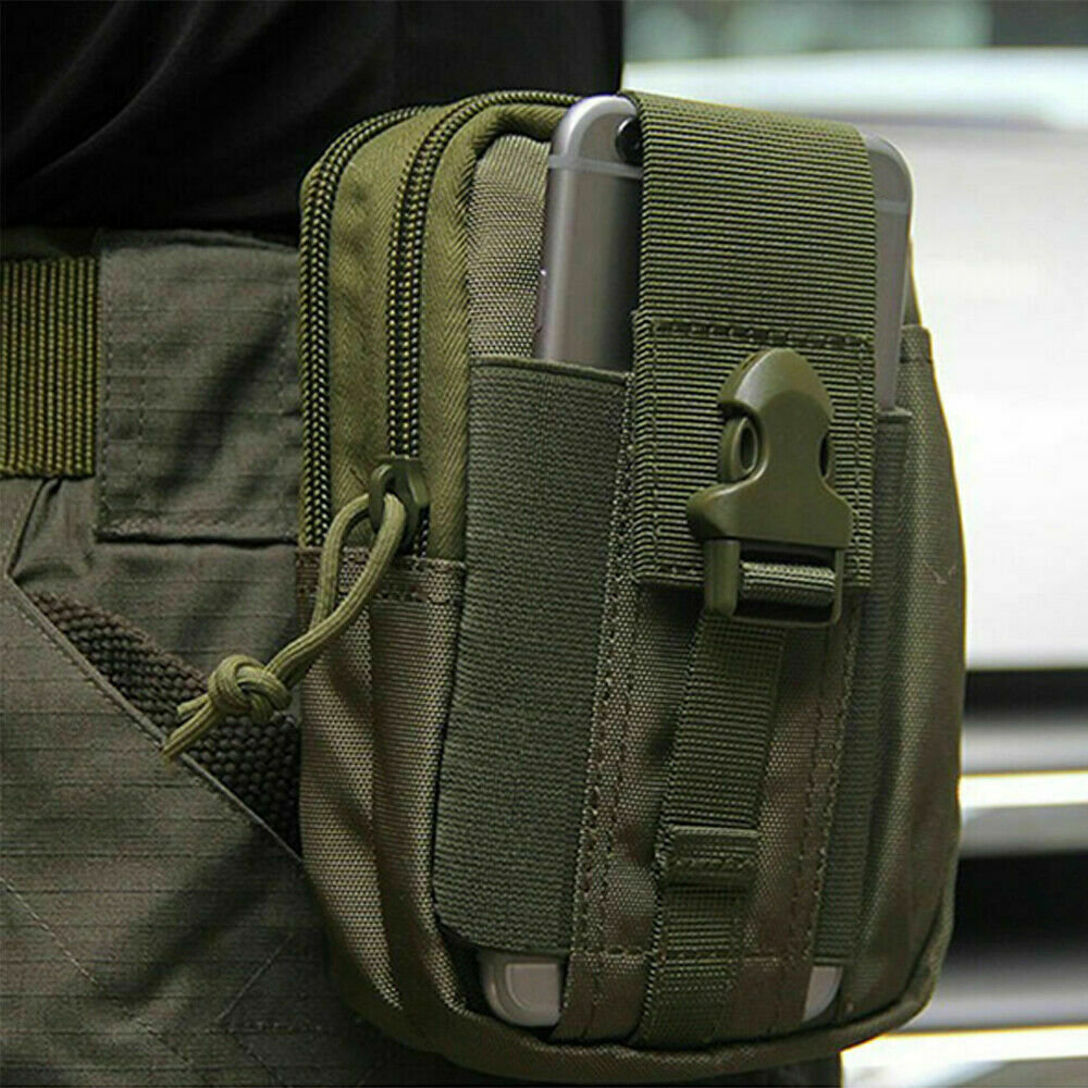 Tactical Belt Bag Waist Fanny Pack Phone Pouch Military Camping Hiking Outdoor