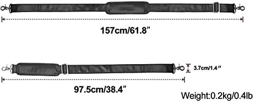 Full Grain Leather Shoulder Strap – Replacement Bag Straps for Laptop Briefcase,