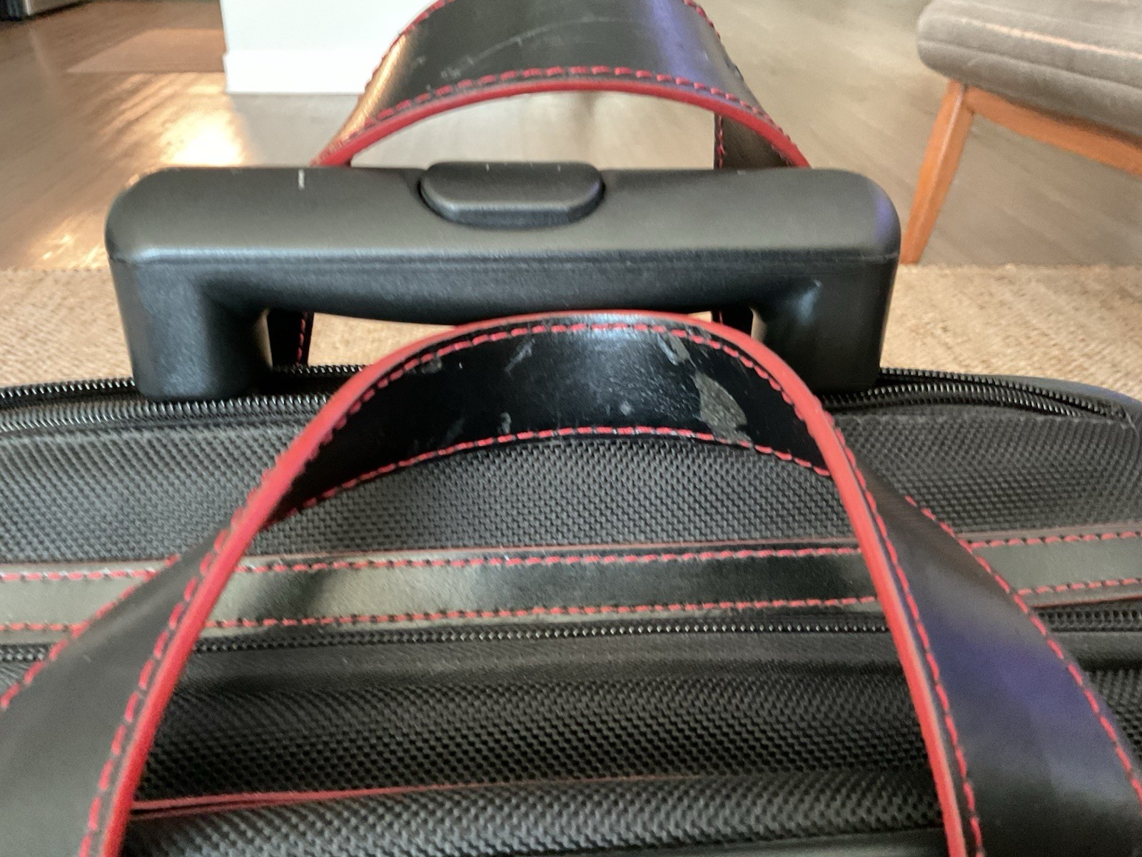 Jack George Milano Vertical Wheeled Canvas/ Leather Briefcase