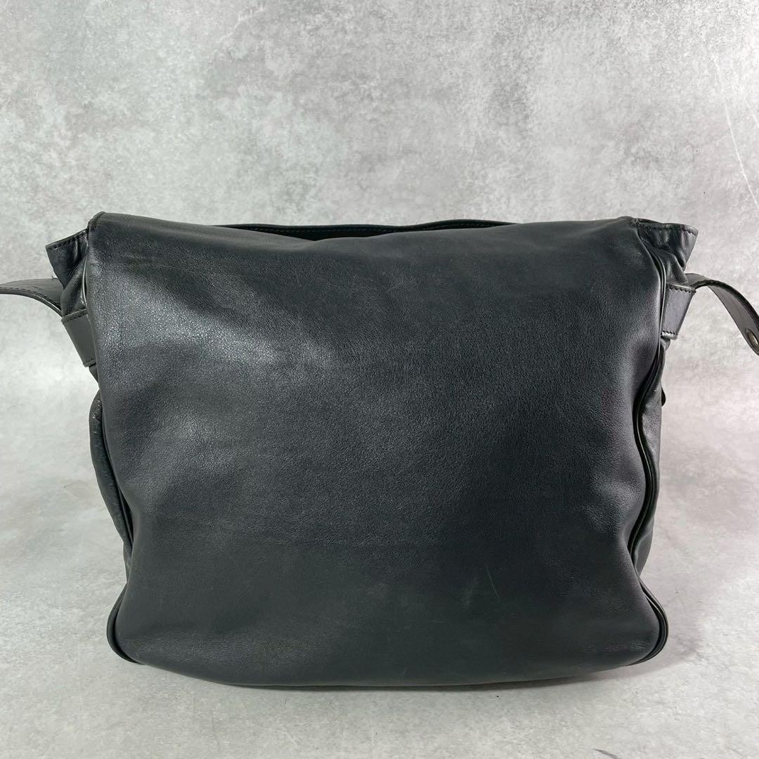 Dior Homme Leather Shoulder Bag Black Authentic Men’s Vintage Size 34cm