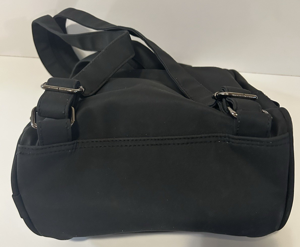 Hard Rock Cafe DALLAS Backpack -Matte Black w/White Embr. Logo -Free SH -HTF/VTG