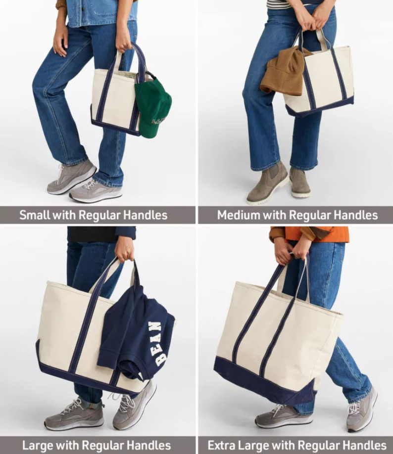 New L.L.Bean Boat and Tote, Open-Top, Seaboard Blue Color, Medium Regular Size