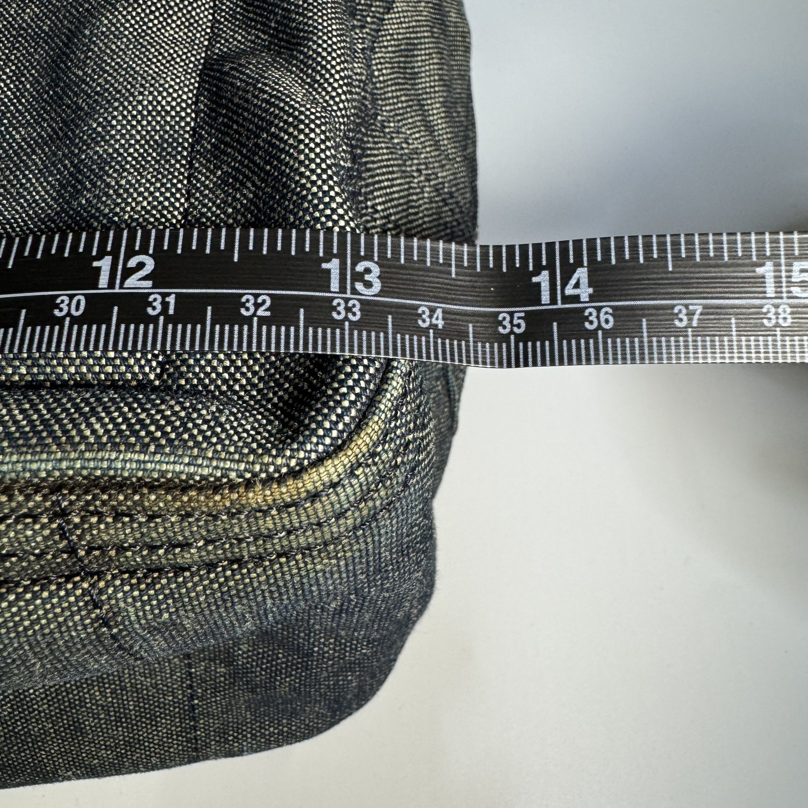 PORTER Deeper Boston Bag Gray Denim Quilted Yoshida Japan