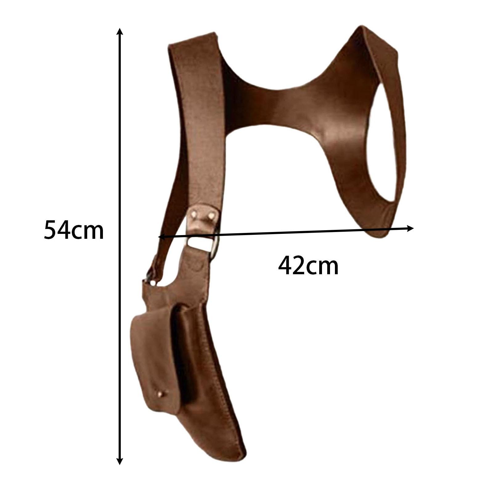 PU Leather Hidden Underarm Shoulder Bag. Women Men Shoulder Wallet Concealed