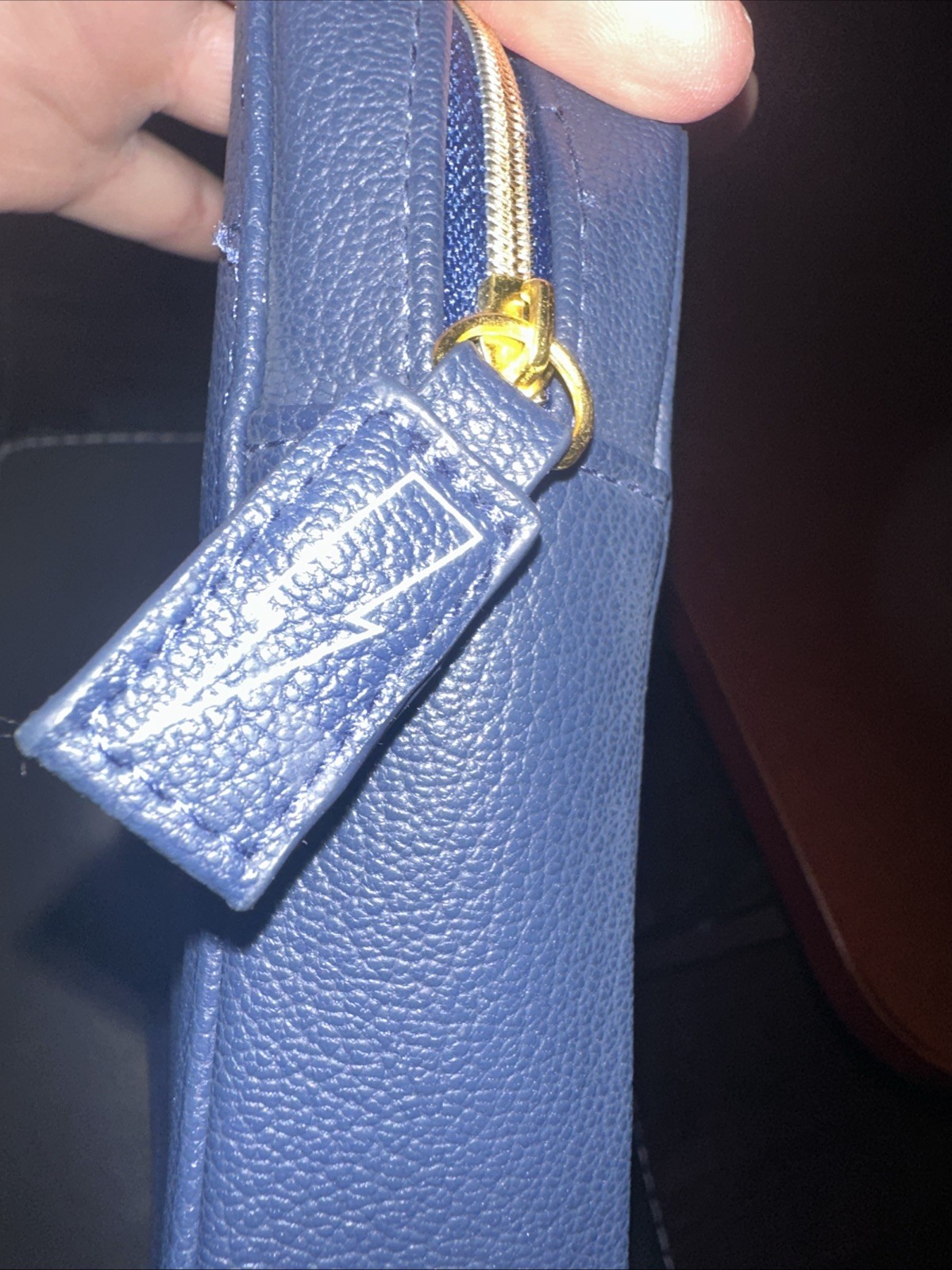 Pouch Bag, Carolina Herrera Bad Boy, Navy Blue, Brand New