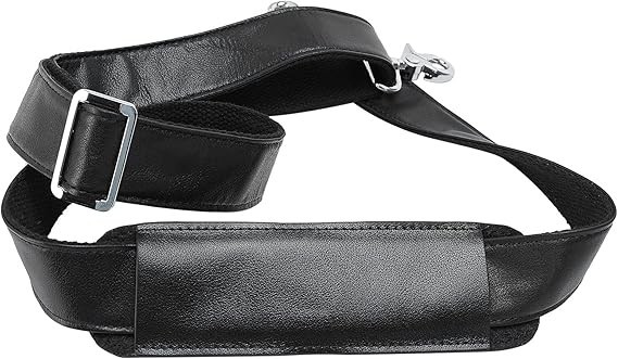 Full Grain Leather Shoulder Strap – Replacement Bag Straps for Laptop Briefcase,