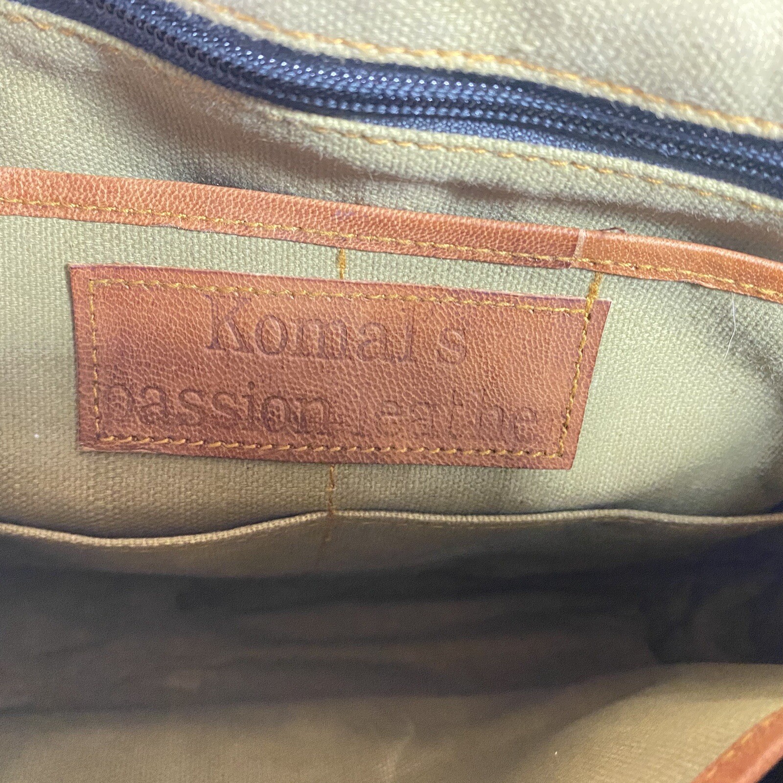 #Authentic KOMAL’S PASSION LEATHER Crossbody Messenger Breifcase