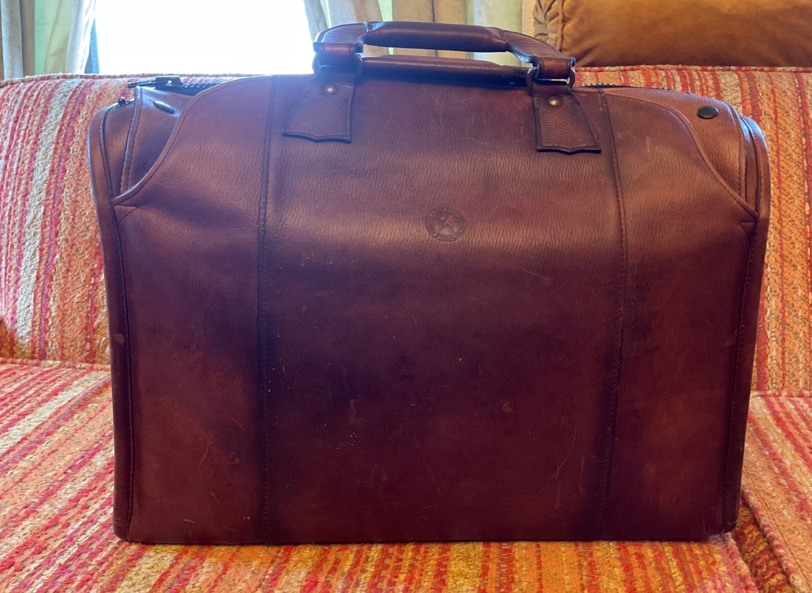 Glaser Designs Leather Litigation Day Bag Satchel Briefcase Travel SF USA