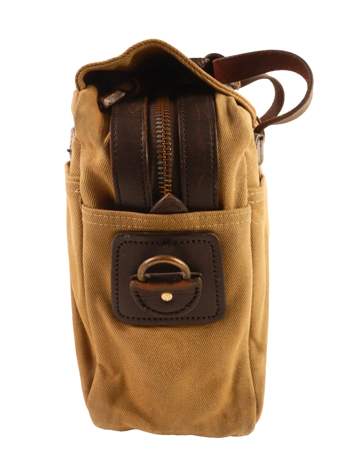 Filson 70257 Tan Rugged Twill Briefcase Computer Bag no strap
