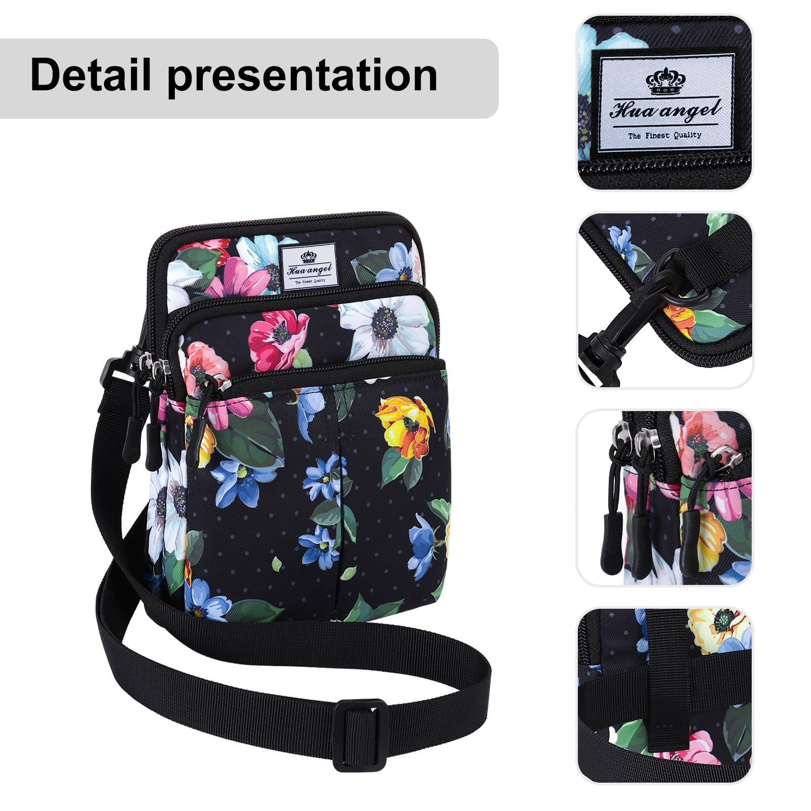 HUA ANGEL Multifunctional Fanny Pack for Men & Women Lightweight Waist Bag wi…