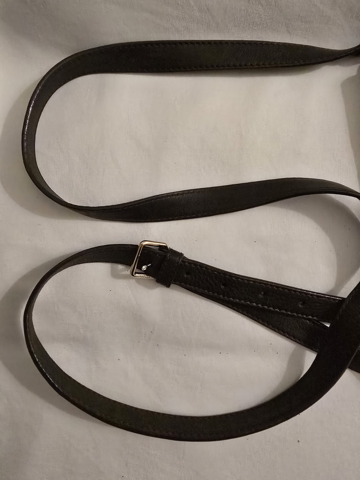 Gucci Guccissima Brown Leather Messenger Crossbody Bag Flap Italy Authentic