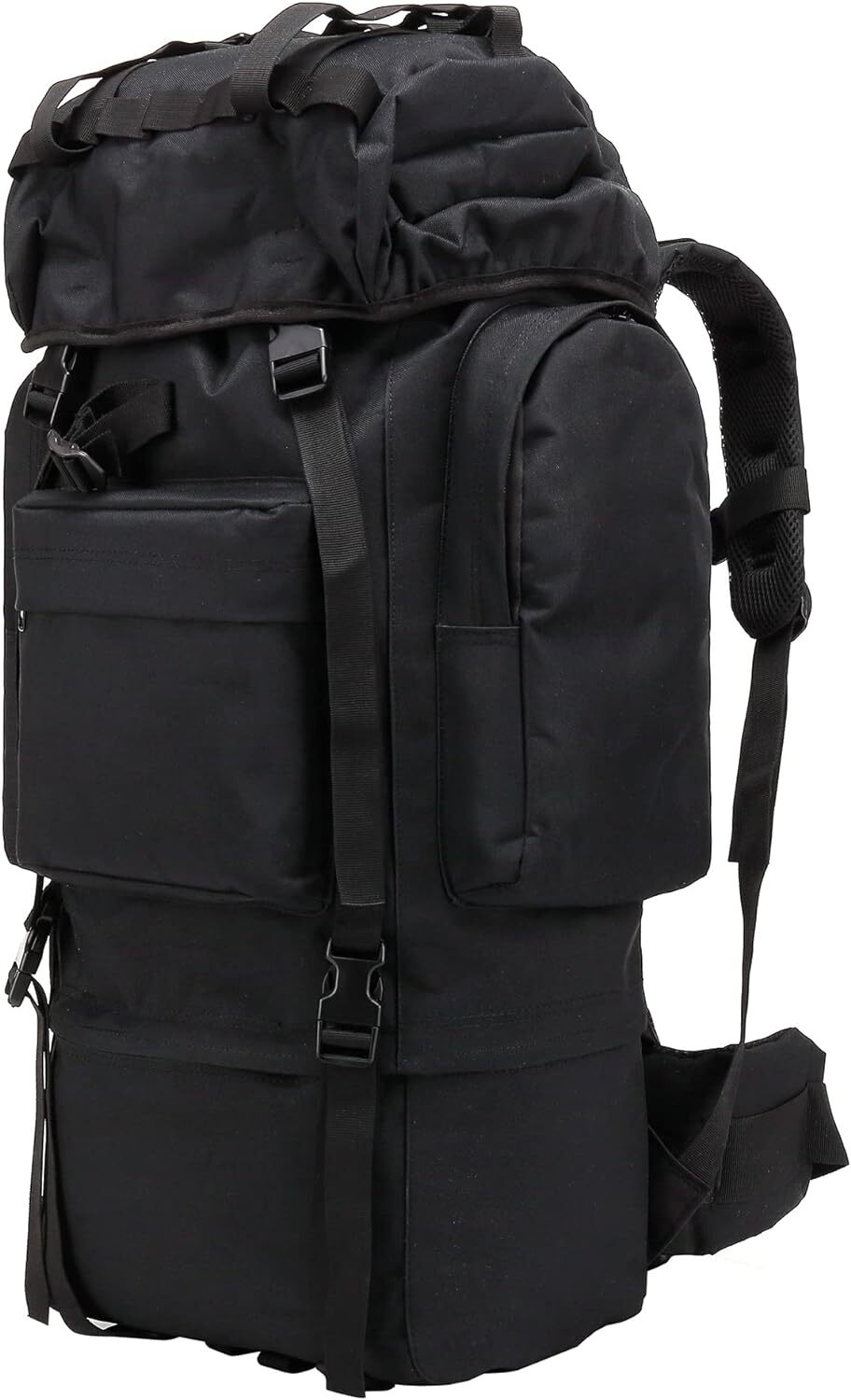 65L Tactical Backpack with Rain Cover Waterproof Rucksack for Camping Hiking Bag