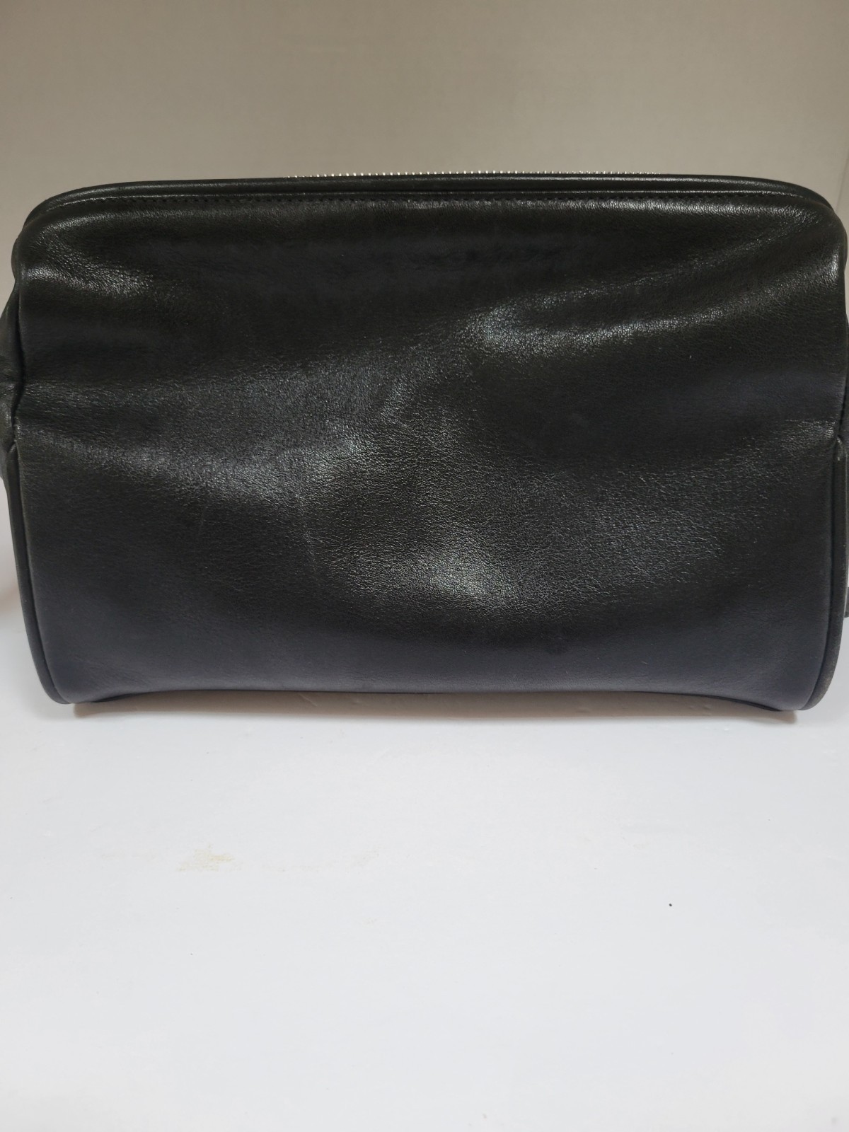 Rare Coach Black Leather Toiletry Case Dopp Kit Bag GO5S-5406