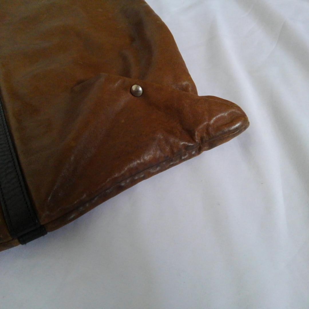 Authentic Vintage Leather Tote Bag, Brown, 42cm Tall, 58cm Wide, Equestrian Styl