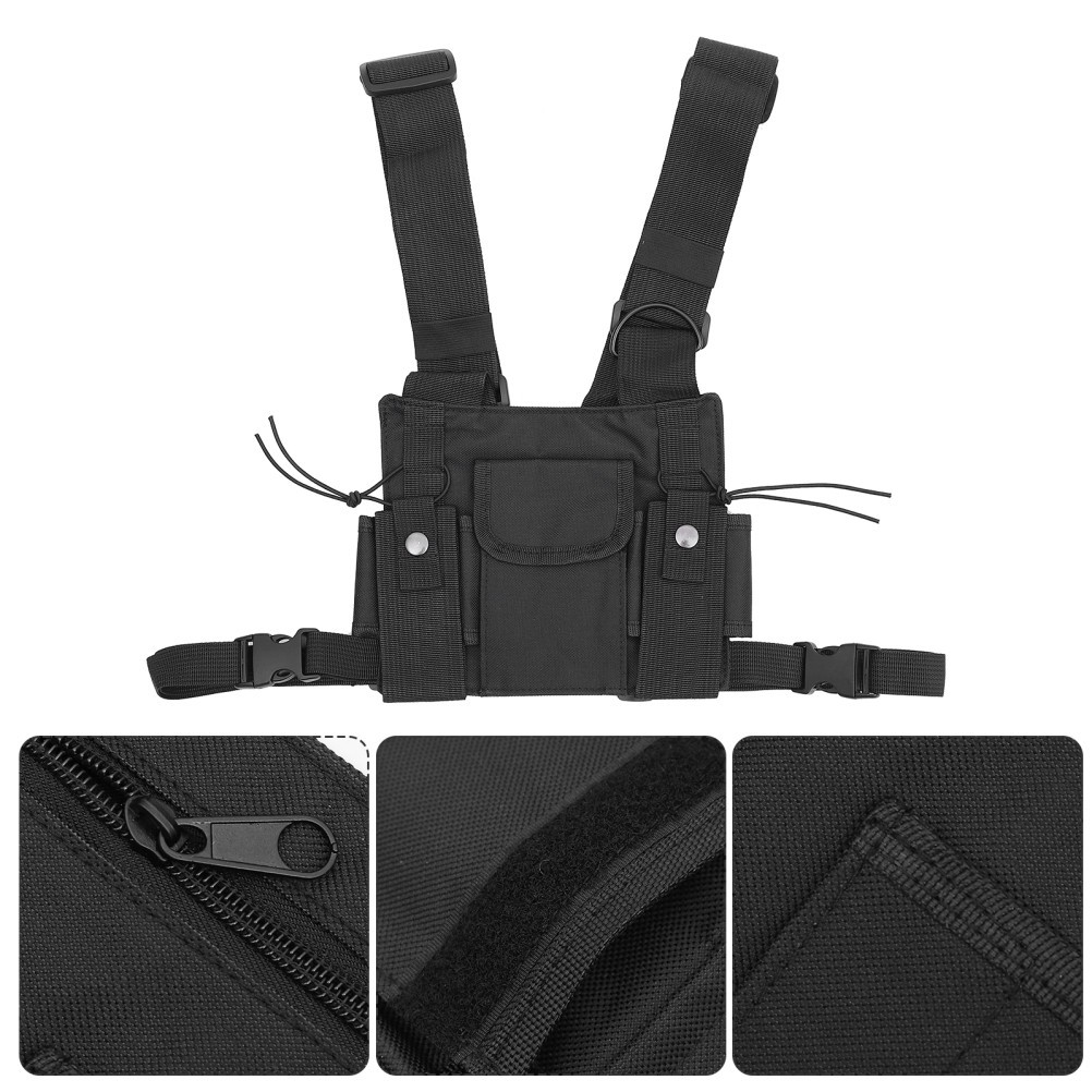 Professional Radio Safety Vest Radio Case Chest Bag for Women Men
