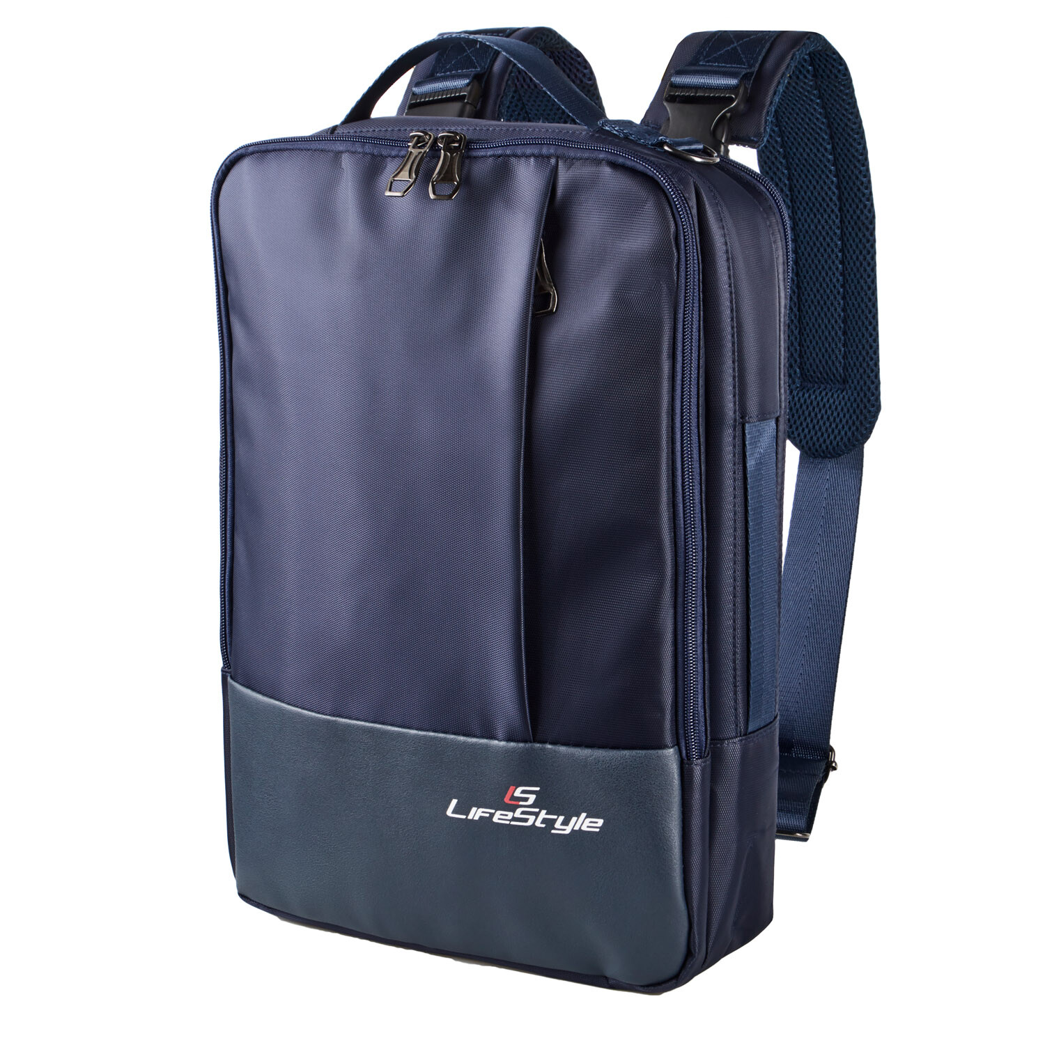 LS LifeStyle Leather 3 in 1 Backpack USB Professional Briefcase Waterproof Bag