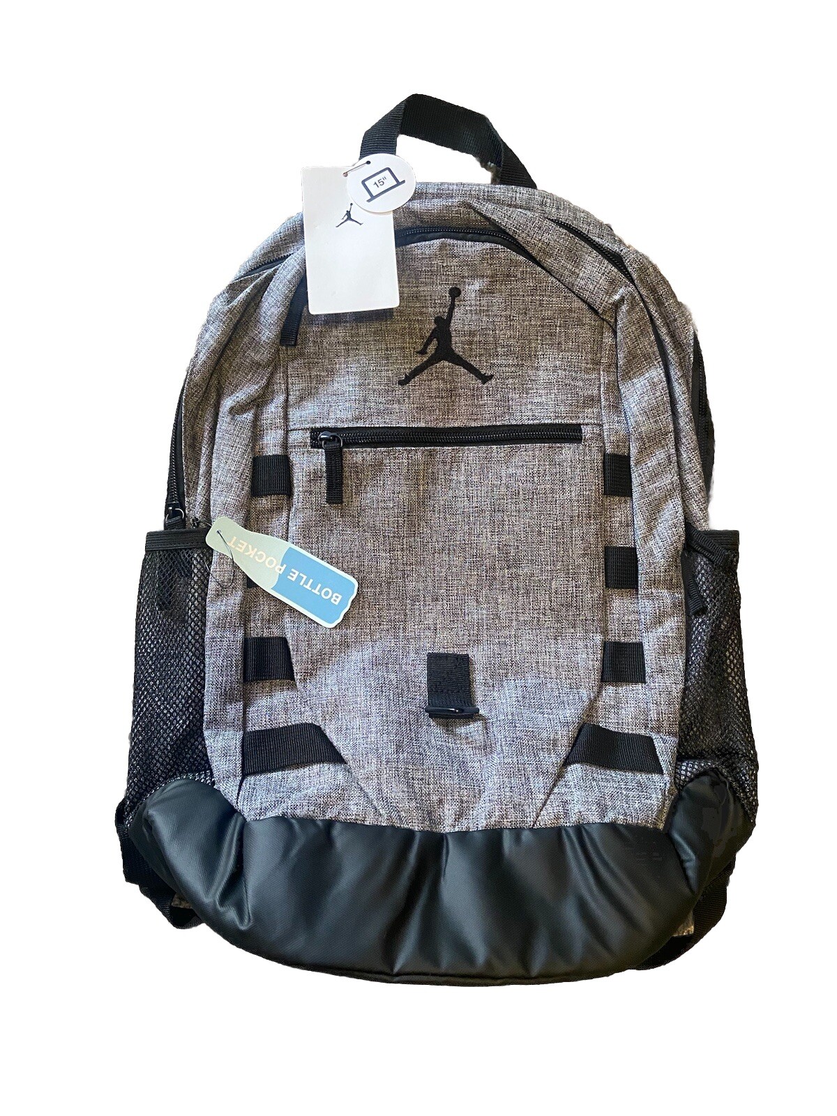 NEW! Nike Jordan Backpack Carbon Heather Grey Laptop Bag Back To School