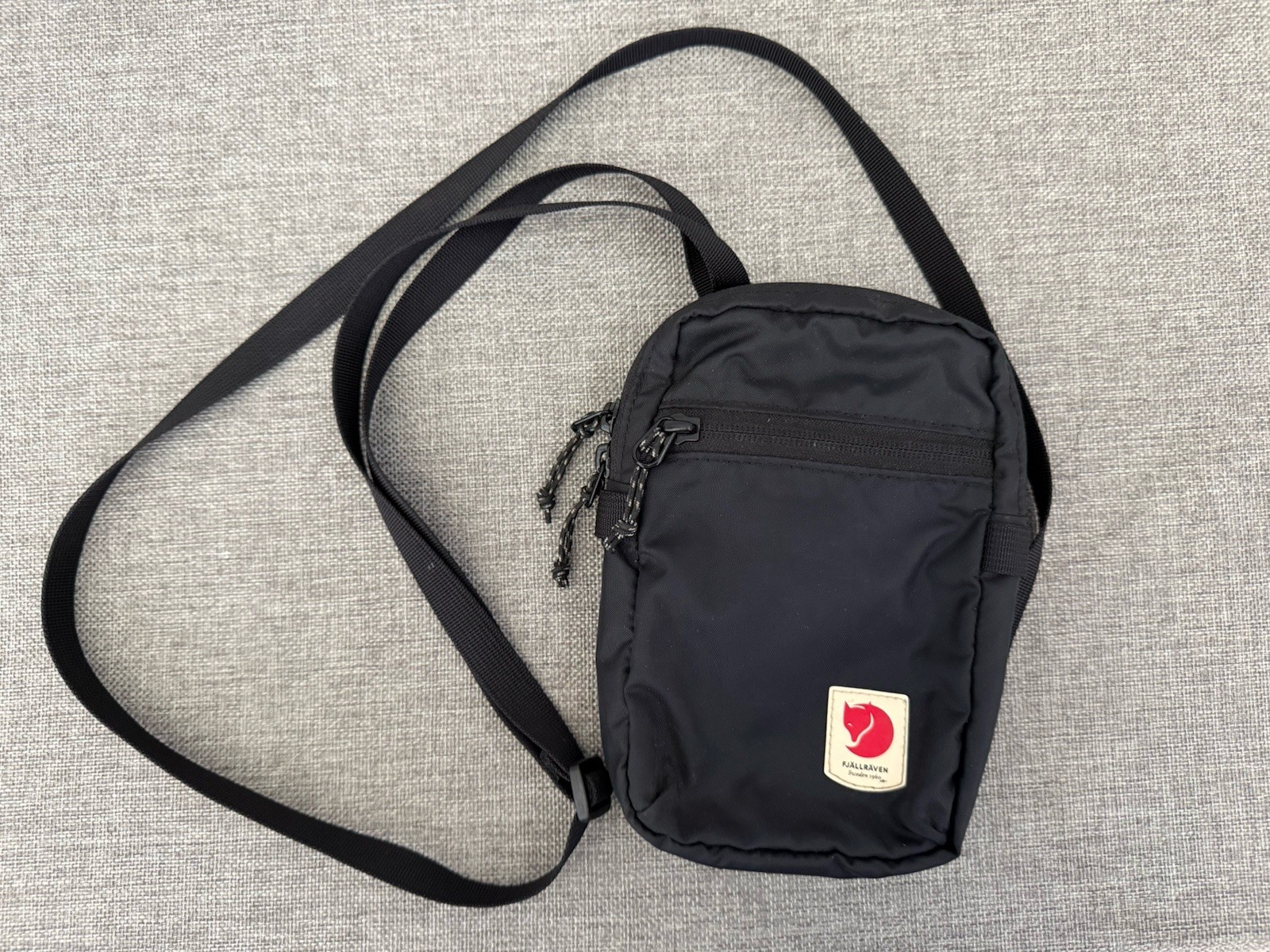 Fjallraven High Coast Pocket Bag Cross Body Black Unisex Belt Loop