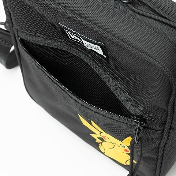 NEW ERA × Pokémon Collaboration Square Shoulder Pouch Bag 1.5L Pikachu Black