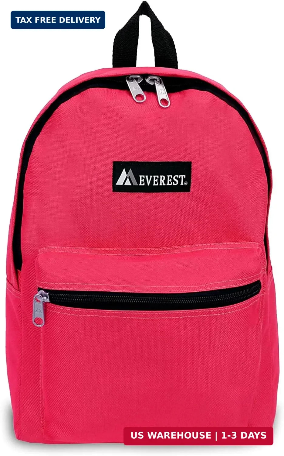 Everest Basic Backpack, Hot Pink, One Size