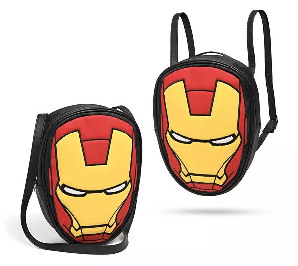 Marvel Iron Man head helmet Convertible Shoulder Bag Backpack Ironman avengers