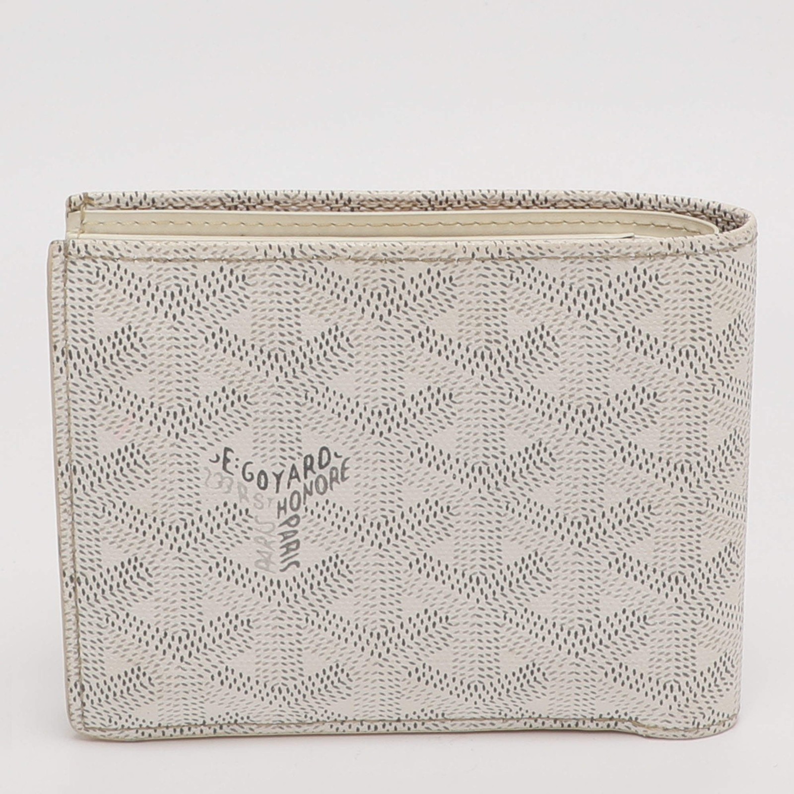 Goyard Saint Florentin White Goyardine Coated Canvas Wallet