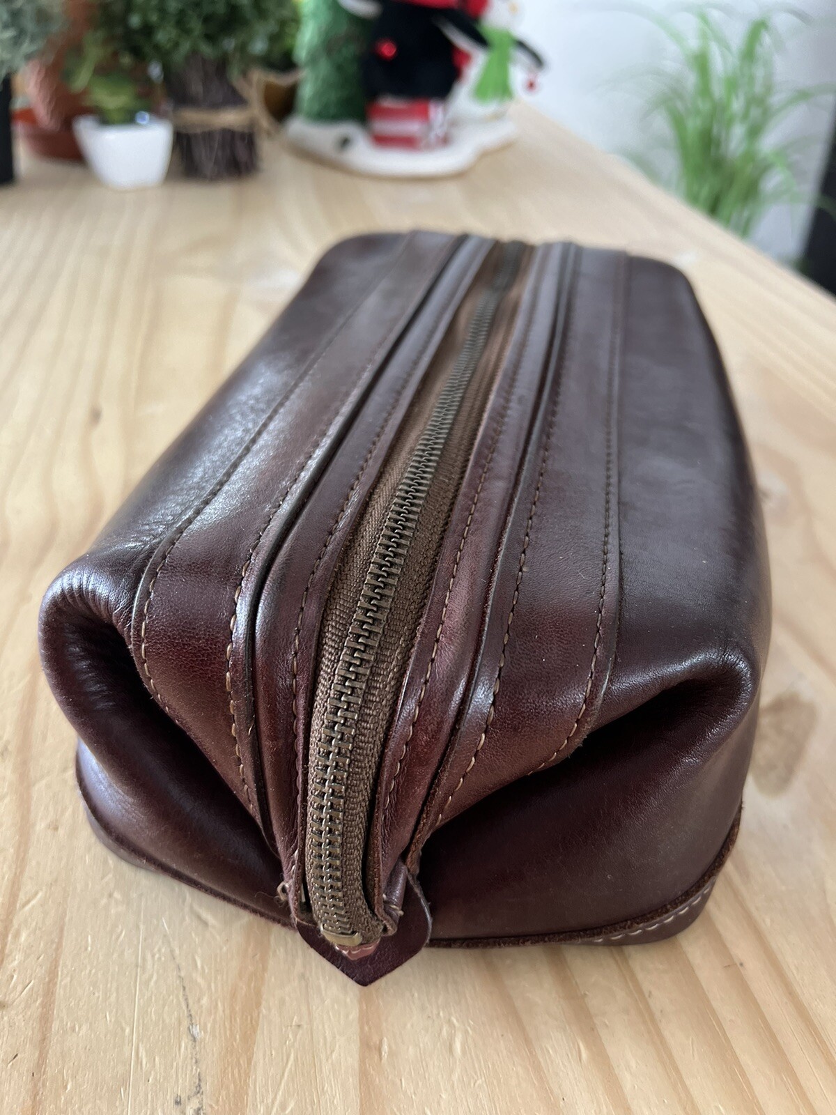 utili-kit by bosca Toiletry Leather Brown (See Description)