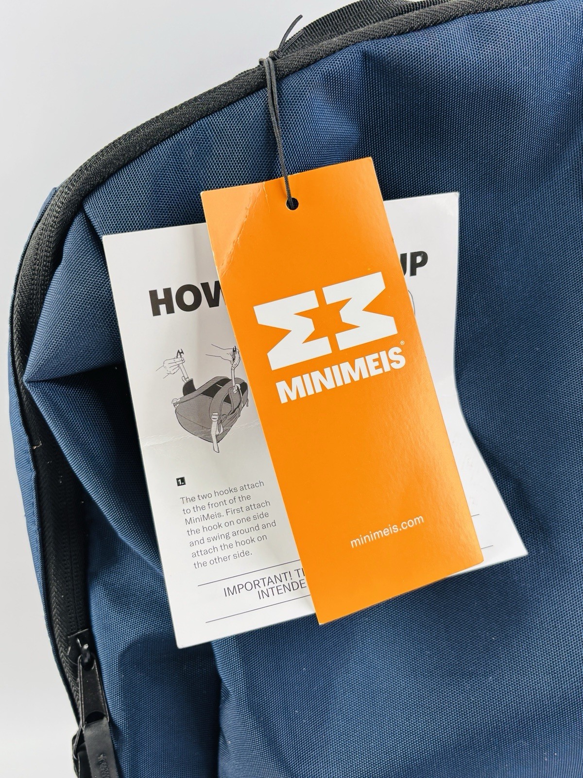 NWT MiniMeis Backpack Navy Orange 28L – Pairs with MiniMeis G4 Shoulder Carrier