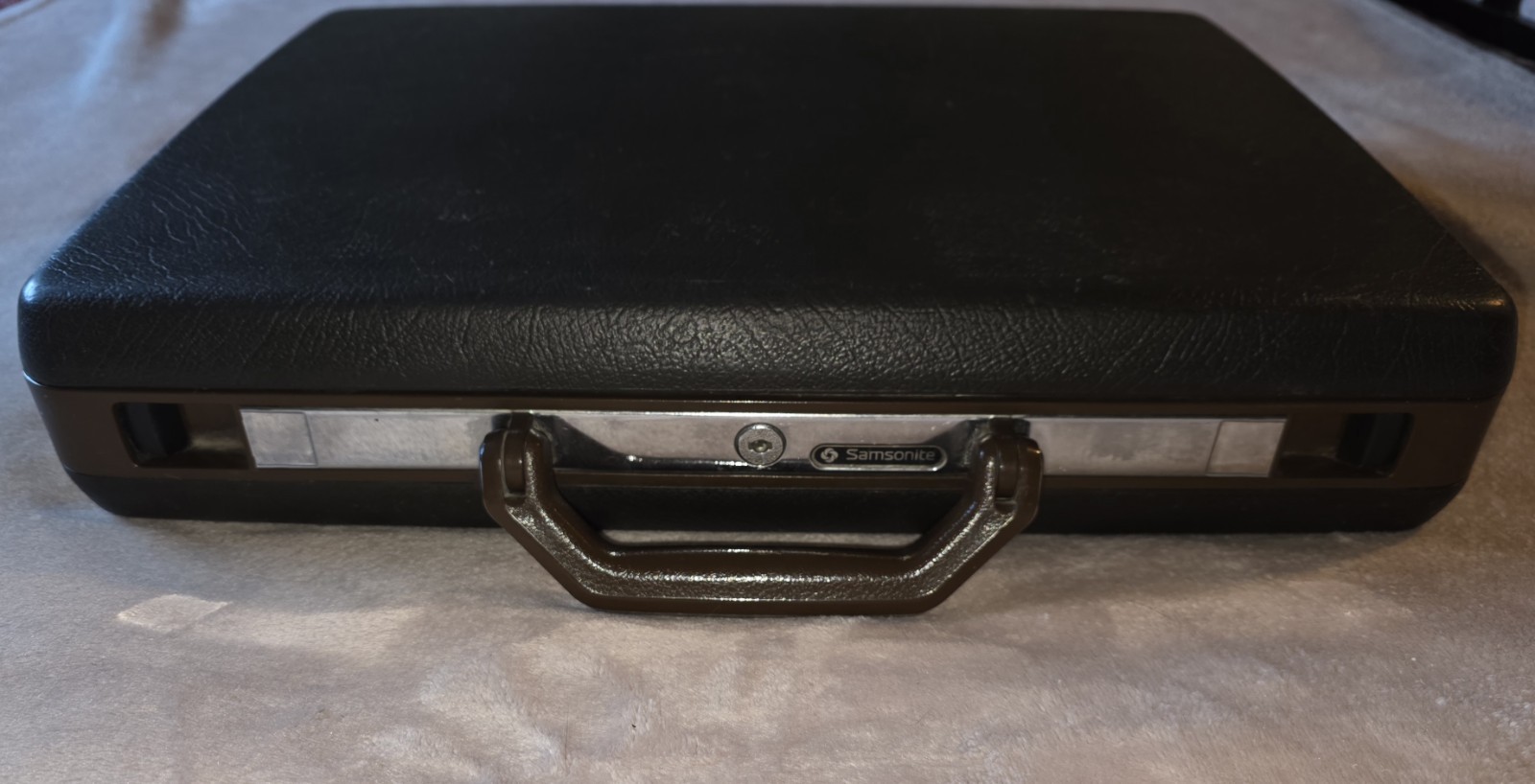 Vintage Samsonite Hard Shell Briefcase – Dark Brown W/ Samsonite Laptop Sleeve
