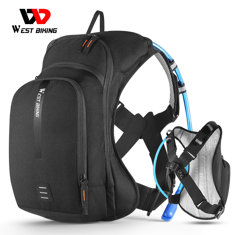 WEST BIKING 2L Water Bladder Bag Bike Cycling Hiking Hydration Pack Backpack 10L