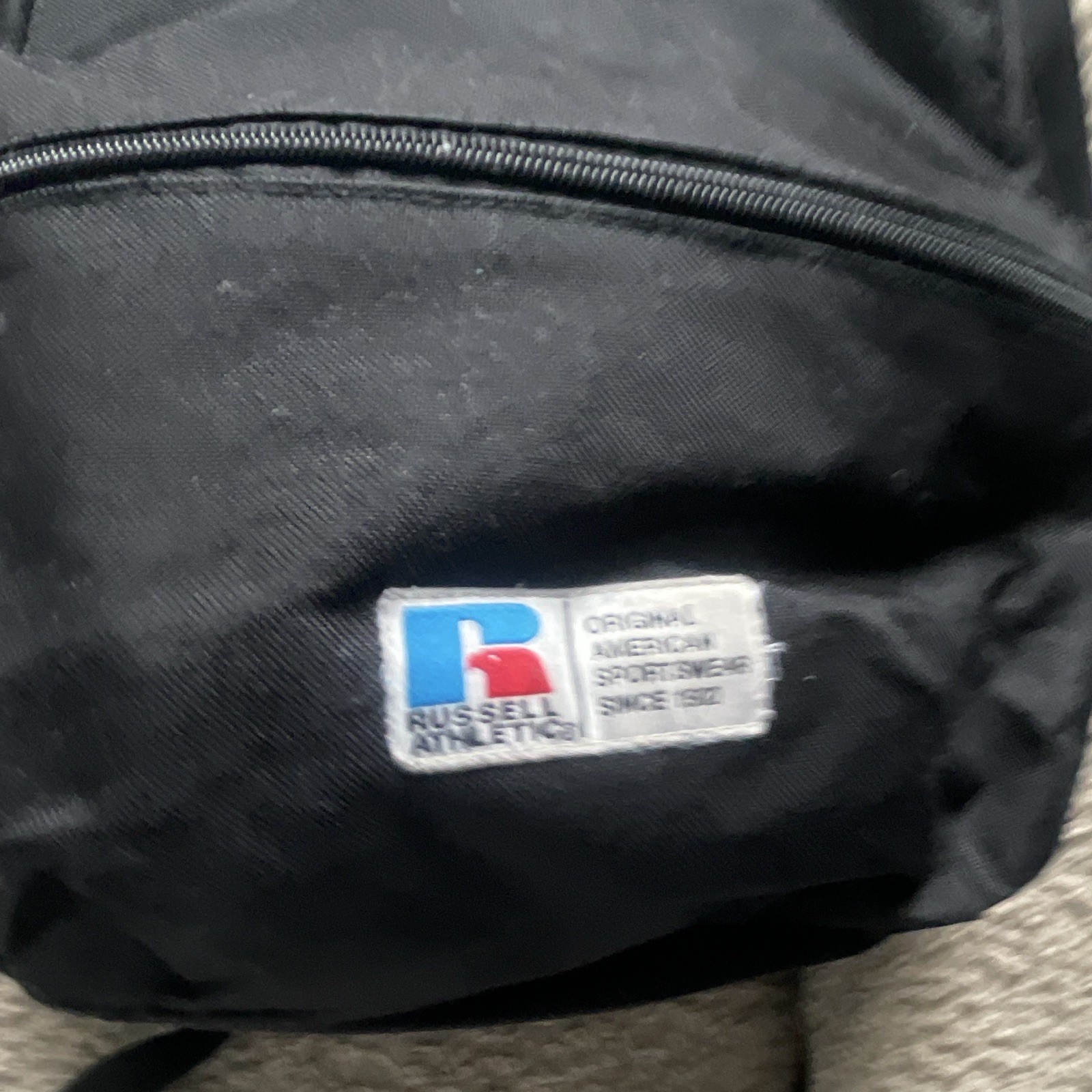 Russell Athletic Black Medium Backpack Padded Adjustable Straps Pockets Zip