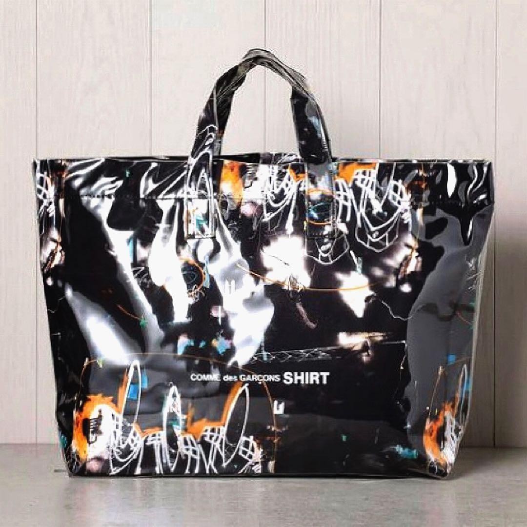 Comme Des Garcons SHIRT × FUTURA Tote Bag Black Excellent Condition Japan