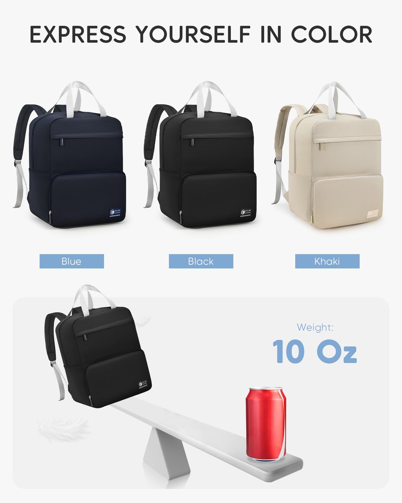 Lightweight United Airlines Personal Item Bag 17x10x9 Ultralight 0.5lb Foldab