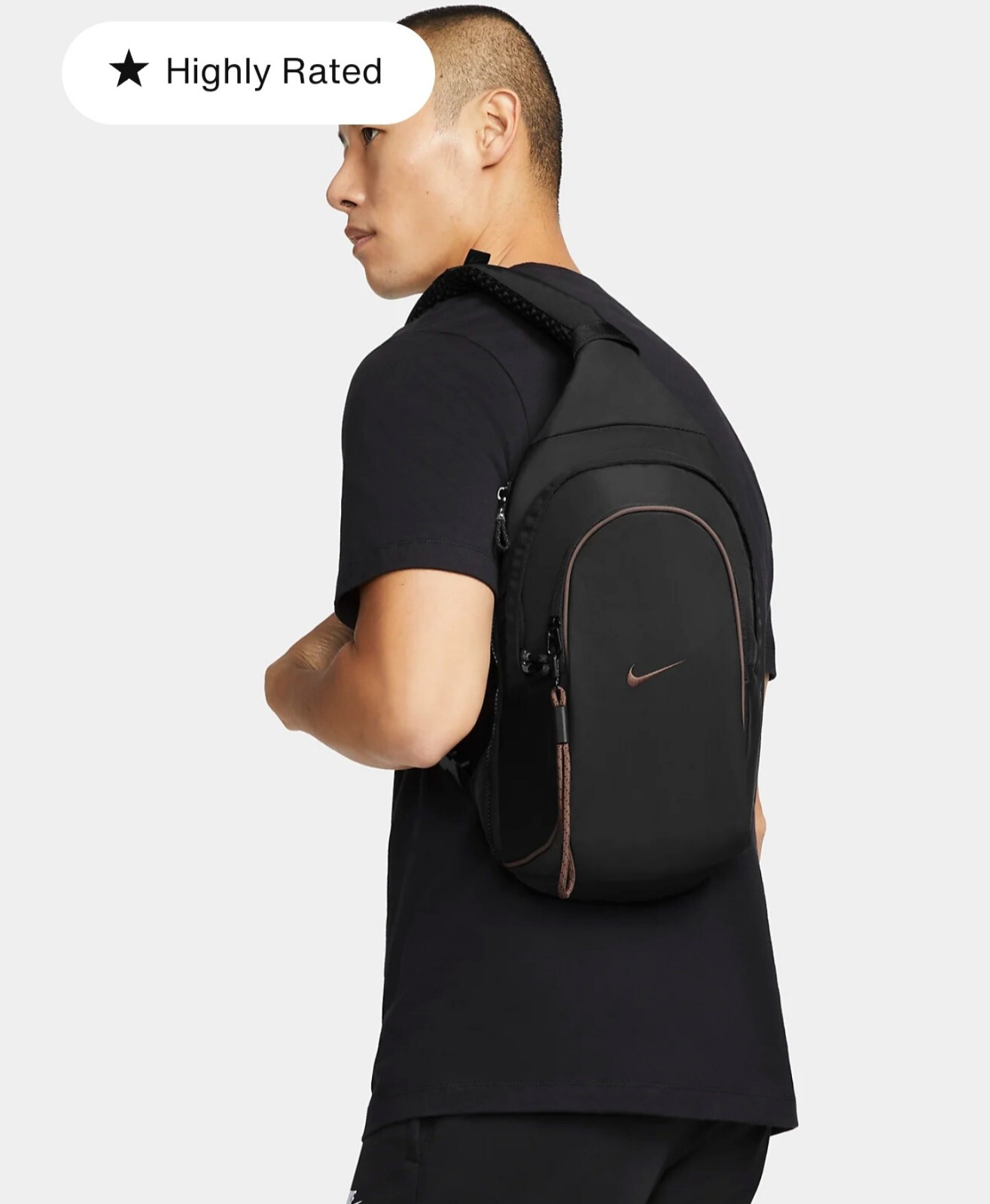 Nike Sportswear Essentials Sling Bag Unisex Sport Pack Black DJ9796-010 NWT