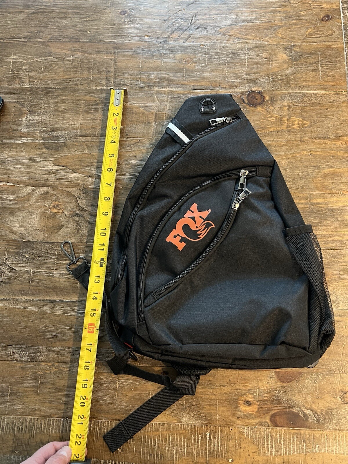 Fox Racing Sling Backpack Black Orange 17″ X 13″ NEW