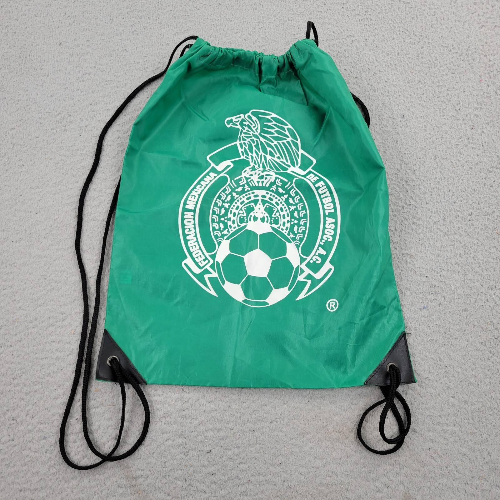 Mexico National Football Team Drawstring Cinch Bag Green Graphic Soccer Futbol