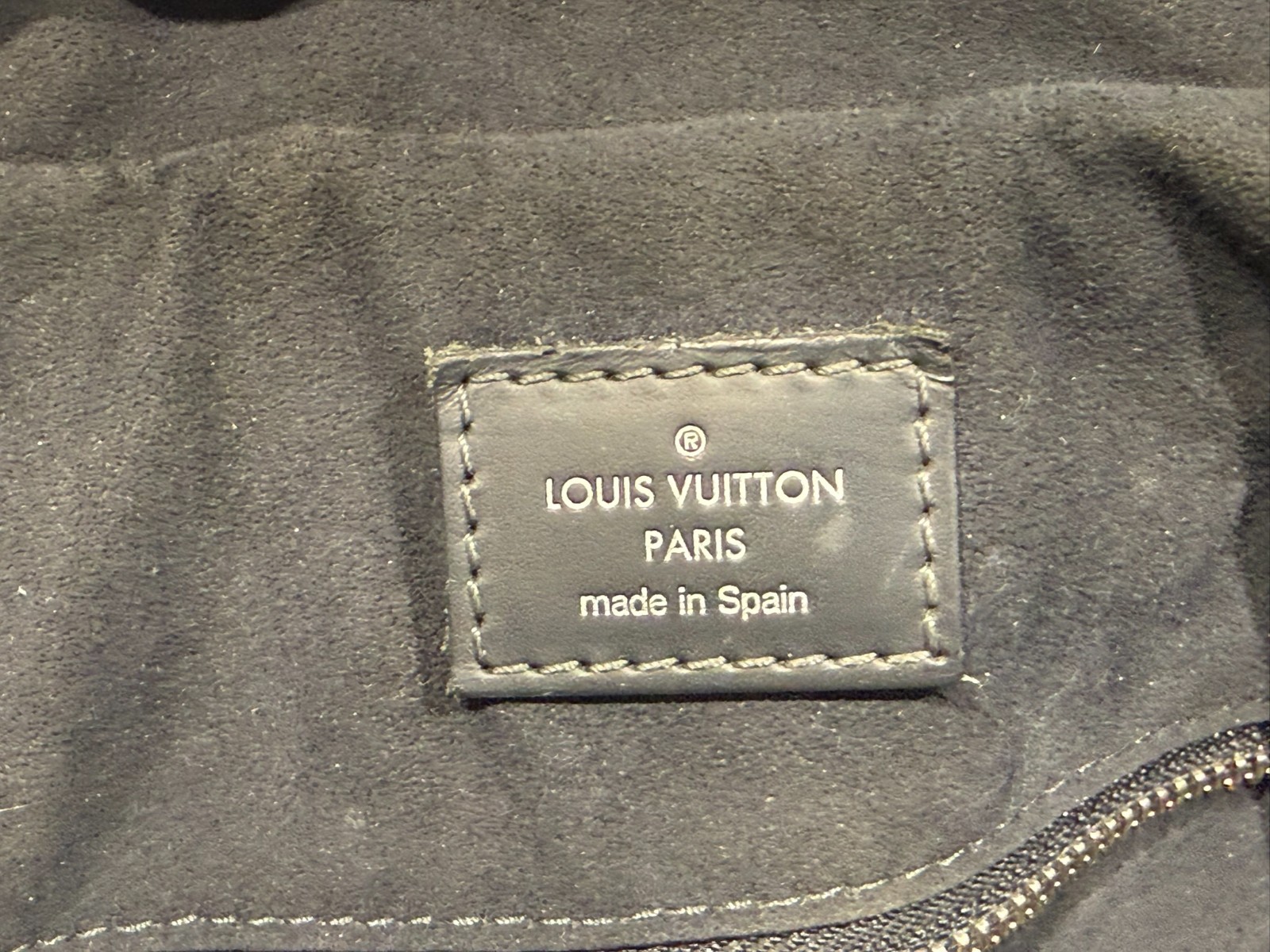 Louis Vuitton Damier Graphite Porte Documents Business Black and Blue Bag Spain