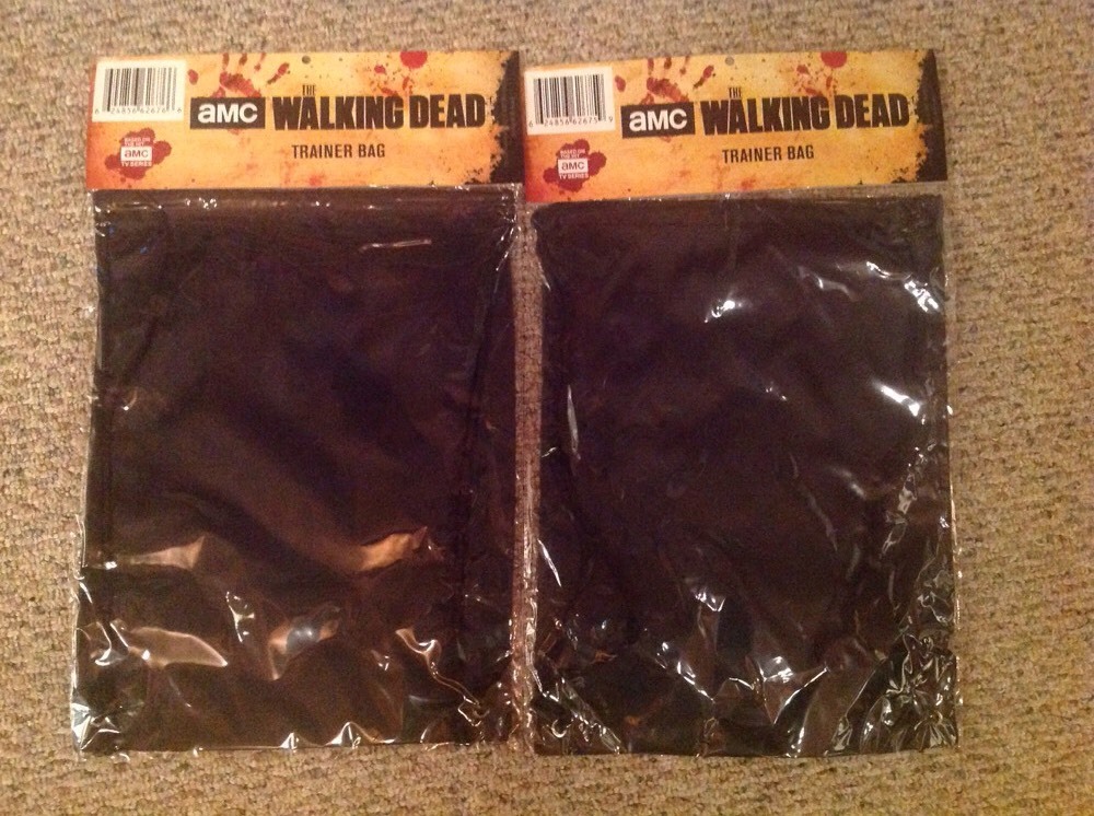 AMC The Walking Dead Walker Bait PROMO Cinch TOTE Bags Officially Licensed NEW!