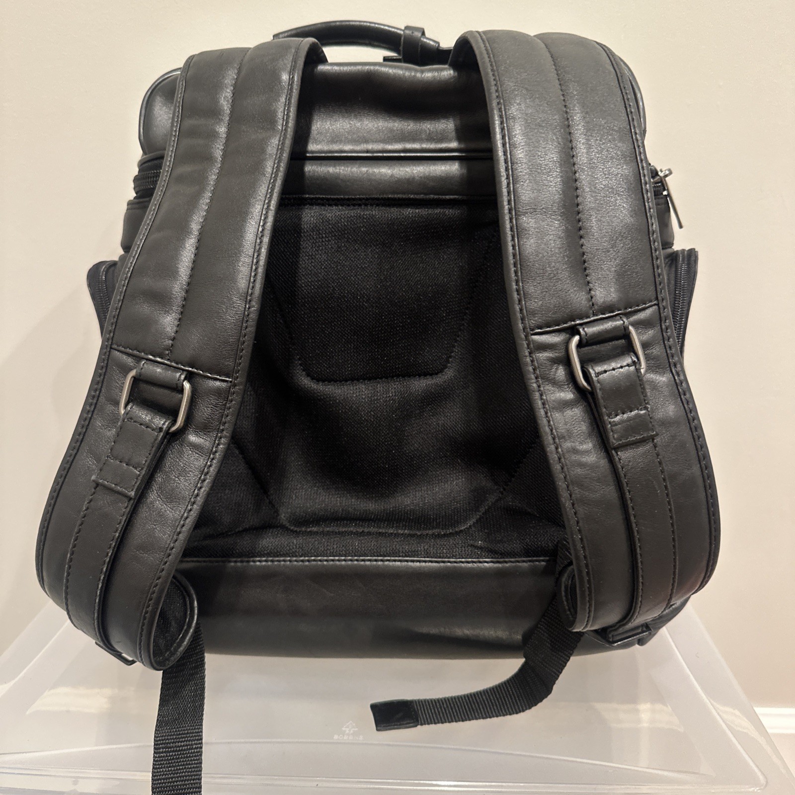 Men’s Leather Backpack Simple Multifunctional Leisure Backpack Computer Backpack