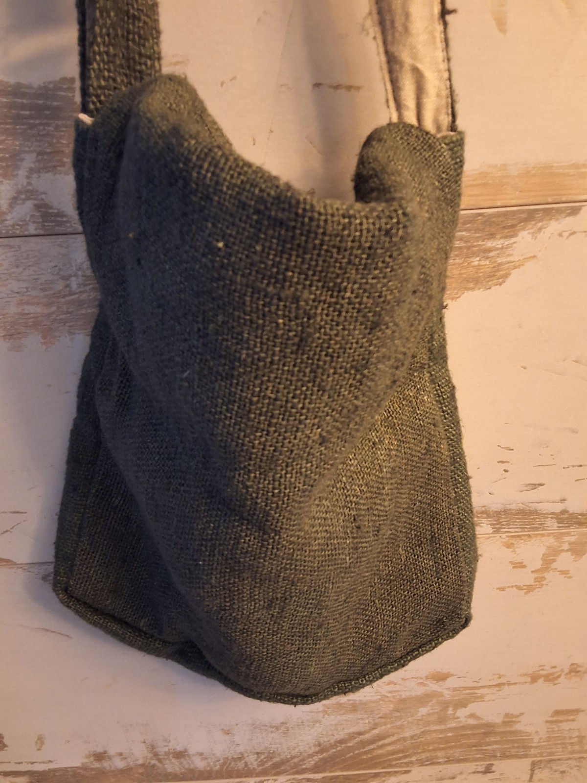 Core Hemp Unisex Boho Vegan Eco-Friendly Pure Hemp Army Green Crossbody Bag
