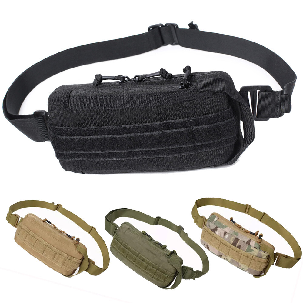Men Small EDC Sling Bag Minimalist Chest Shoulder Sling Backpack Crossbody Bag