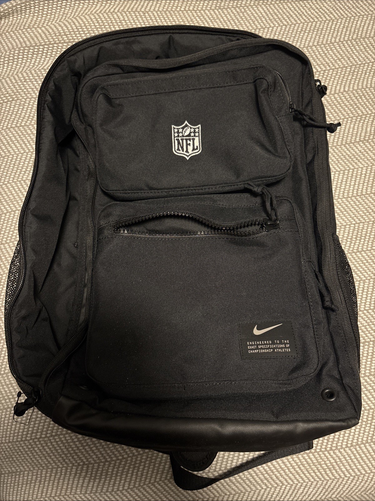 NFL Nike Air Bubble Strap Black Backpack Utility Embroidered NEW CK2668-010
