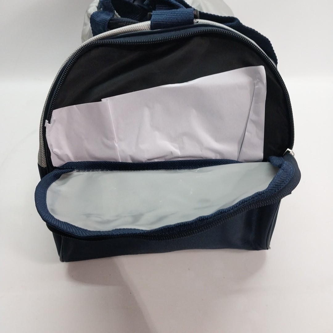 Perry Ellis Dark Navy Blue/Gray Weekend / Travel / Gym / Holdall Bag-NWT