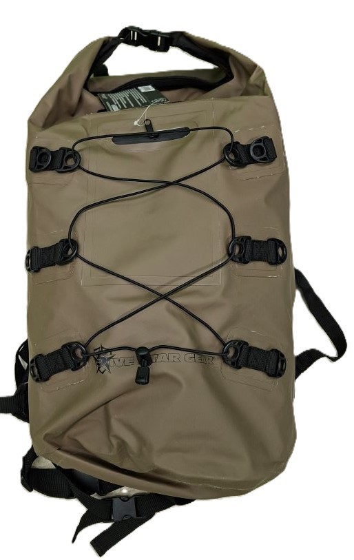 Rivers Edge 40L Waterproof Dry Backpack 4772 Earth
