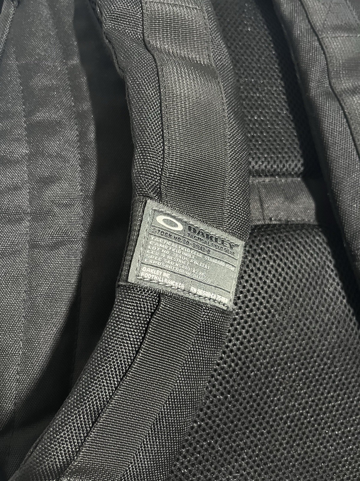Oakley Dry Goods Red Code Tactical Field Gear AP Backpack Metal Buckle RARE